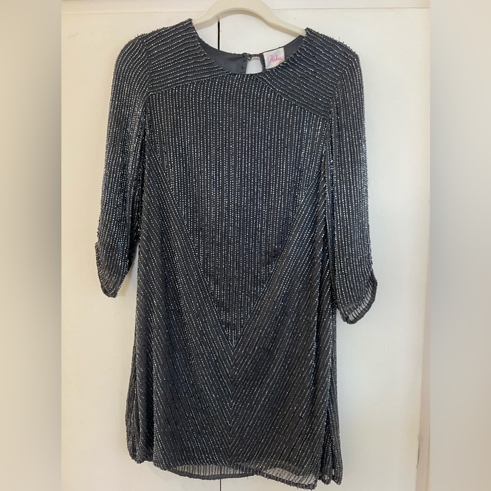 Parker Silk Beaded Dress​ XS